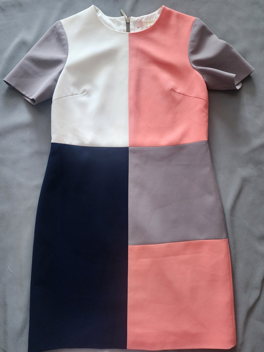 Ted Baker Ardell Color-Block Shift Dress - Size 2 / US 6